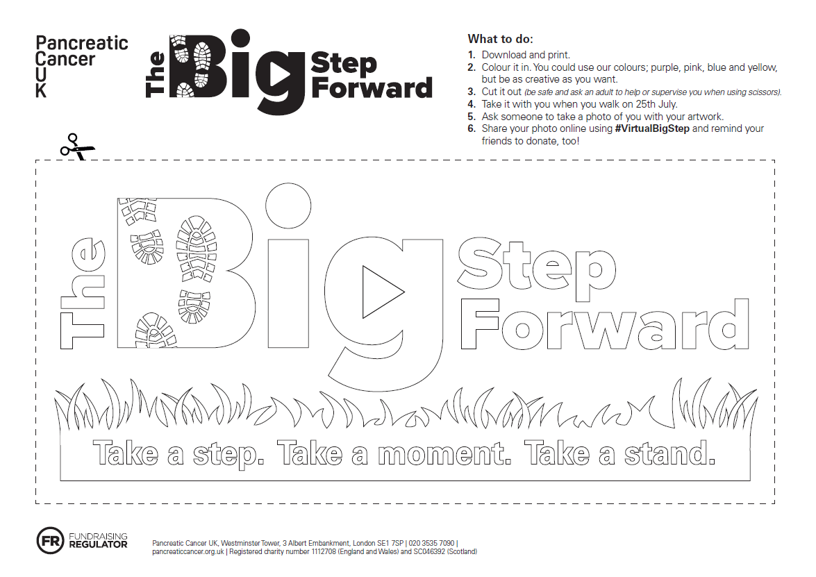 Colour in The Big Step Forward logo